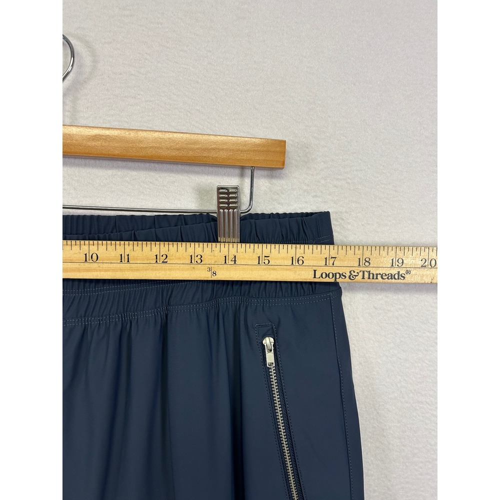 Old Navy Gorpcore Athleisure Womens L Petite Navy Blue SleekTech Cargo Joggers - Picture 6 of 10